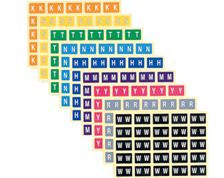 カラーアルファベットラベル