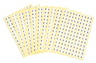 モノクロナンバーラベル